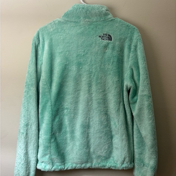 The North Face Mint Green Fleece Jacket Medium M Full Zip Cozy Soft Women’s - Picture 2 of 9